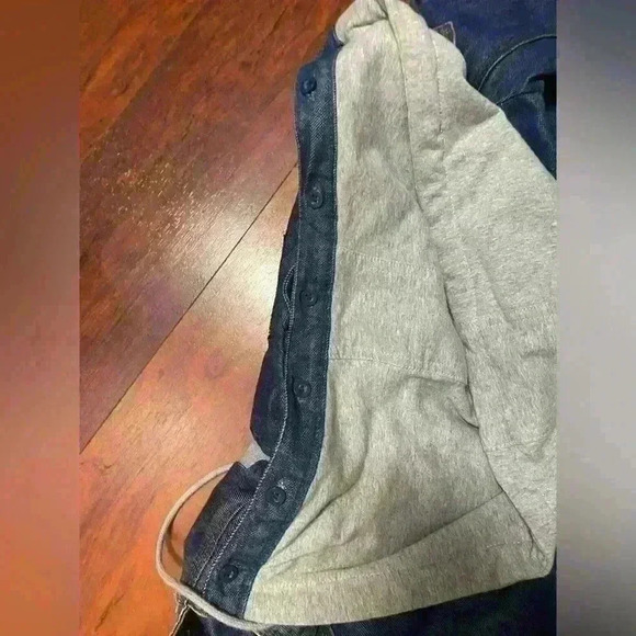 Sugarfly Hooded Denim Jacket Size XS - Picture 8 of 8